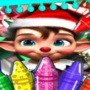 Christmas Elves Coloring Game 7 christmas elves coloring game 1